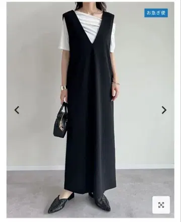 리디 Re:EDIT 전후 2WAY 컷 조젯 오버롤 스커트