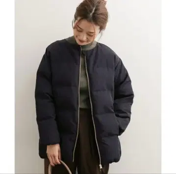 어반 리서치 도어스 노카라 충전솜 지퍼 코트