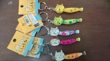 열빙어 고양이 AOAWO 도쿠시마 나고야 킨샤치 아크릴 키링 5개 세트