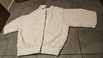 CLANE 화이트 반팔 가디건