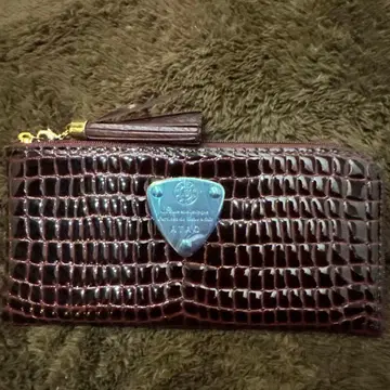 ATAO 와인 레드 장지갑 태슬 포함