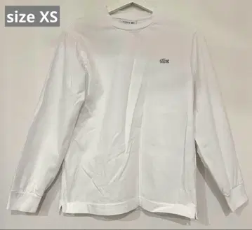 LACOSTE 화이트 긴팔 T셔츠 XS