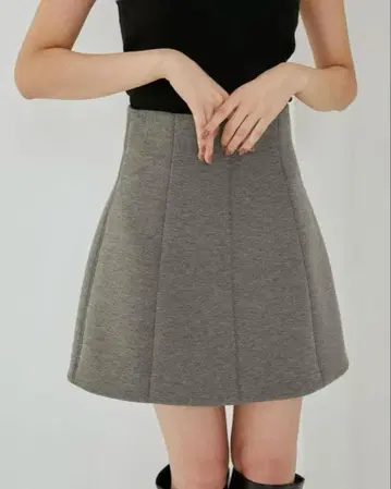 snidel 바리에 구축 스커트 그레이 S 사이즈