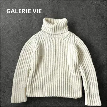 GALERIE VIE 갤러리 바이 로우 게이지 터틀 니트 아이보리