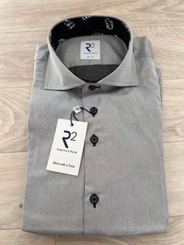 R2 Amsterdam 그레이 와이셔츠 사이즈 38