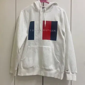 TOMMY HILFIGER 화이트 후드티 M 속기모