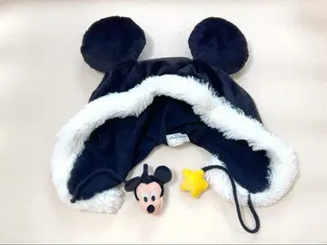 디즈니 팬캡 미키 마우스 귀달린 모자 블랙 레어 희귀 단종