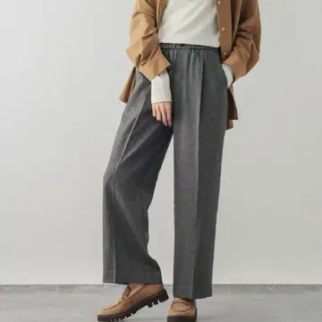 글로벌 워크 깔끔한 이지 팬츠 멜란지 그레이 L 사이즈