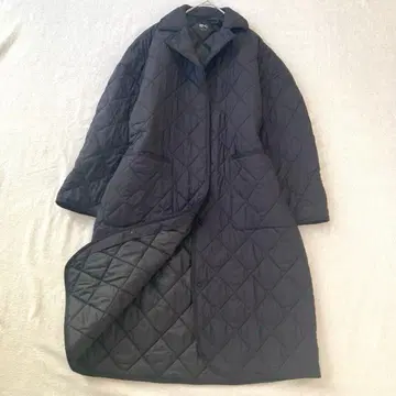 유니클로C 퍼프테크 오버사이즈 코트 블랙 S