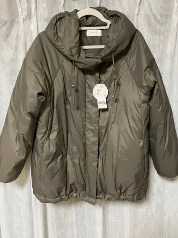 에어 럭스 다운 후드 블루종