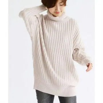 IENA Chere CODE BIG 터틀넥 풀오버