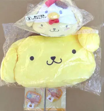 산리오 폼폼푸딩 복권 봉제 인형 쿠션 외 로손