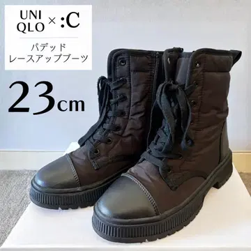 [새상품급] UNIQLO :C 패디드 레이스업 부츠 블랙 23cm