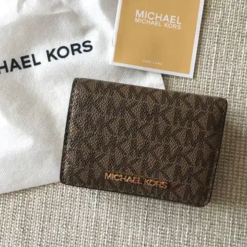 새상품 마이클코어스 MICHEAL KORS 3단 폴더형 지갑 브라운