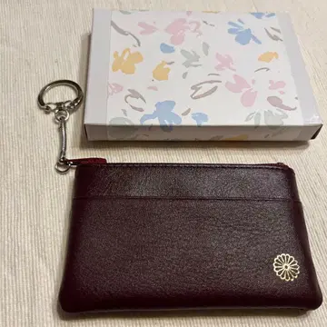 황궁 지갑 지퍼 달린 동전 지갑 레드 미사용!