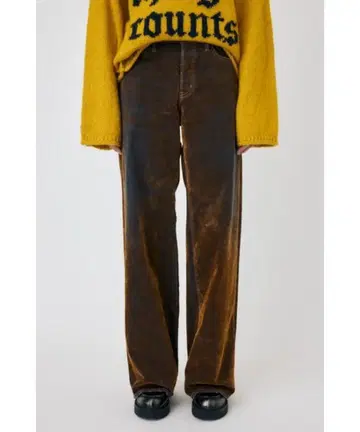 moussy VELVET DENIM BAGGY 사이즈 1