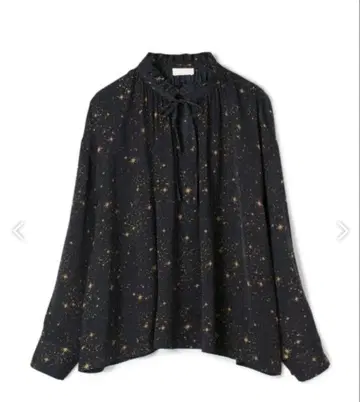 Ballsey 네이비 별 패턴 긴팔 셔츠