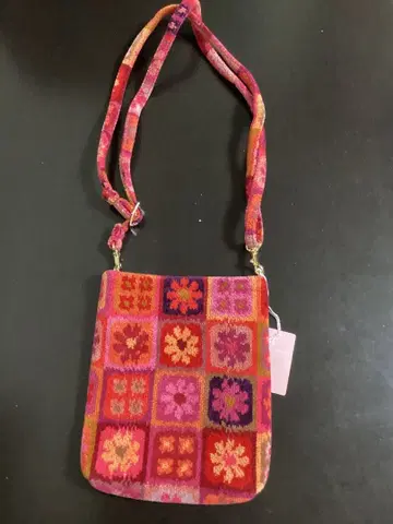 페이러 플라워 패치 숄더백