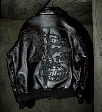 AVIREX VALLAD VARSITY LEATHE JACKET M