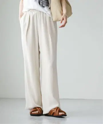 NOBLE [ 세탁 가능 ] 라이트 조젯 드레이프 팬츠 36