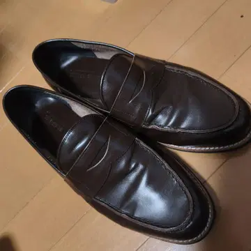 새상품급! ARGIS 다크 브라운 가죽 로퍼 27.5