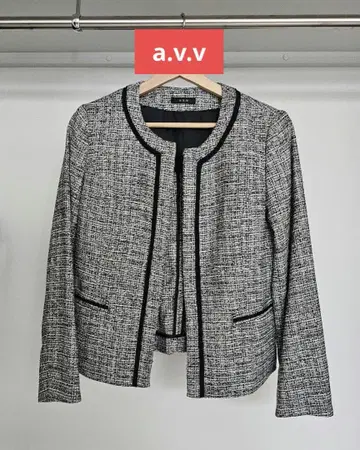 a.v.v 노카라 트위드 자켓 L 사이즈
