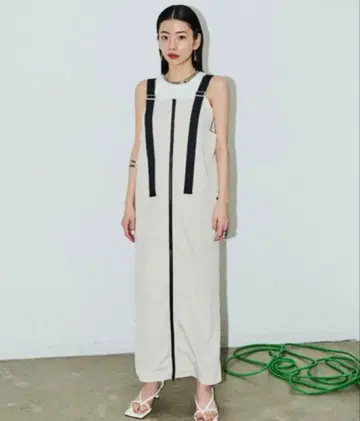 a [새상품급] AIC. 원피스 살로펫 지퍼 롱 숄더 벨트