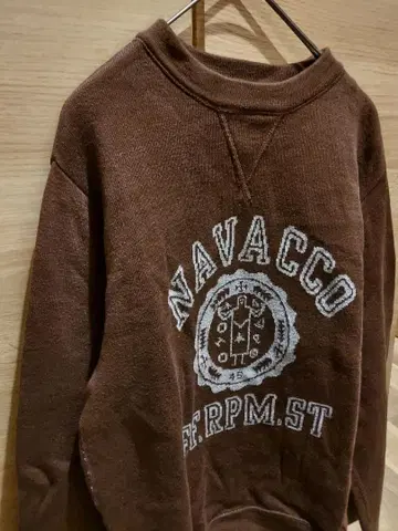 새상품급 45R 908 스무스 니트 칼리지 니트소 브라운