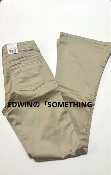 EDWIN SOMETHING 베이지 플레어 팬츠 인심 81