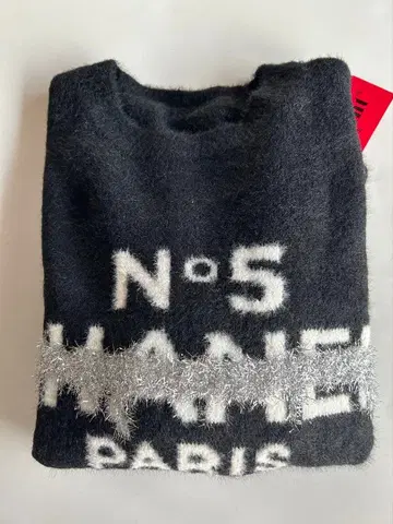 패러디 샤기 니트 블랙 미사용 새상품