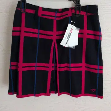 택 포함 새상품 MASTER BUNNY 체크 무늬 골프 스커트 사이즈 1