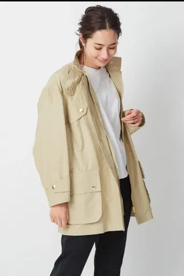 미사용 디자인웍스 코튼 나일론 블루종 F 사이즈 베이지