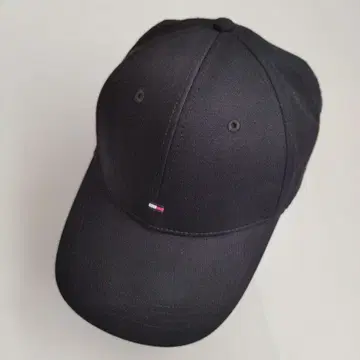 타미힐피거 플래그 로고 6패널 블랙 새상품급