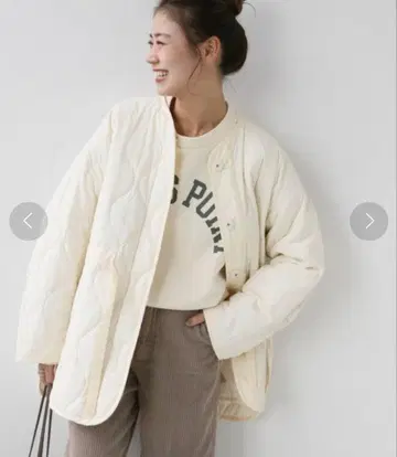 journal standard relume 퀼팅 블루종 코트