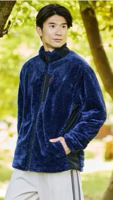 워크맨 다이아 플리스 안감 알루미늄 자켓 네이비 M