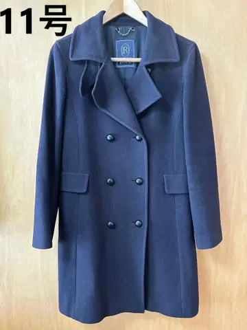 ROPE 로페 네이비 더블 버튼 롱 코트 11호