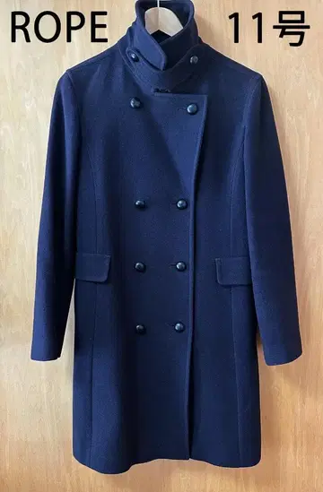ROPE 로페 네이비 더블 버튼 롱 코트 11호