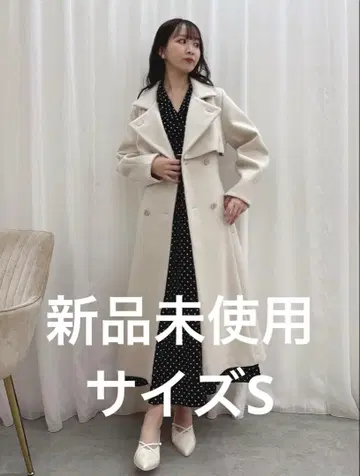 dazzlin 2way 컬러 레이디 코트 아이보리 S