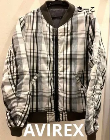 AVIREX 자켓 리버서블 아비렉스 플라이트 자켓 화이트 L