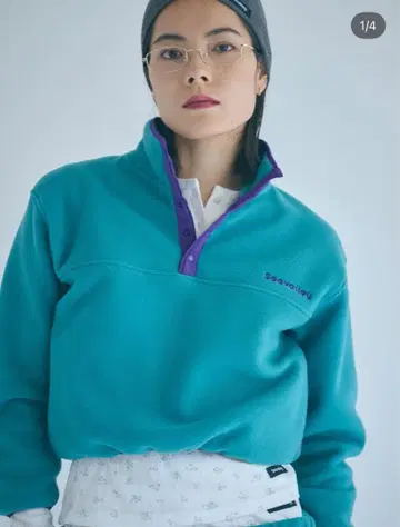 sea valley mountain 하프 지퍼 플리스 자켓