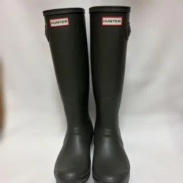 헌터 장화 새상품급 US7 24cm 올리브 그린