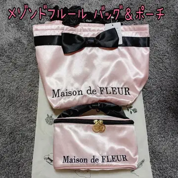 새상품! Maison de FLEUR 토트백 & 파우치 세트