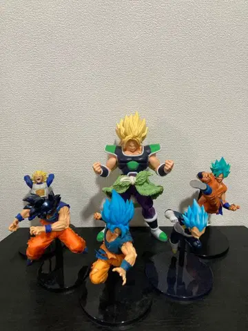 드래곤볼 피규어 6체 세트 손오공 베지터 브로리