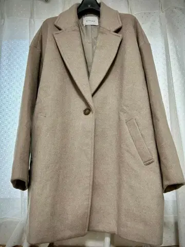 여성용 체스터 코트 빅 실루엣