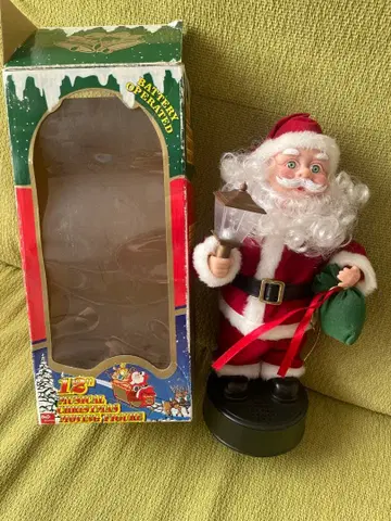 춤추는 산타클로스 인형 레트로 크리스마스