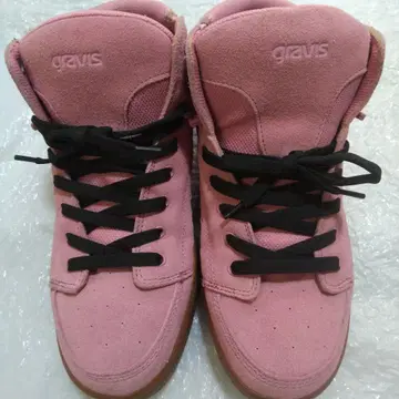 gravis 핑크 하이컷 스니커즈 26cm