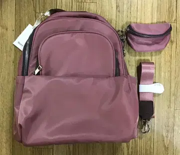 2way 나일론 백팩 (핑크색)