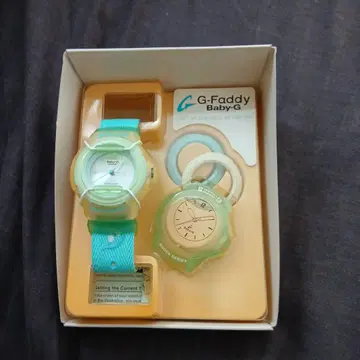 헤이세이 레트로 G-Shock Baby-G 라이트 그린 여성용