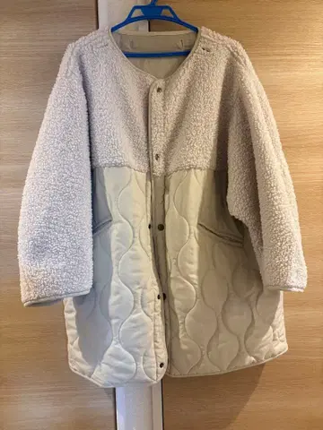 노알 퀼팅 보아 자켓 M 사이즈 아이보리