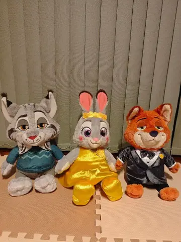 봉제 인형 세트 닉 주디 파우버트